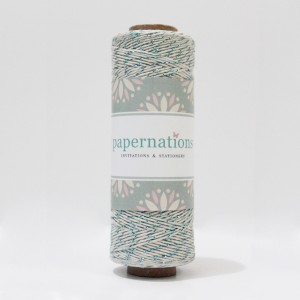Bakers Twine - White Blue